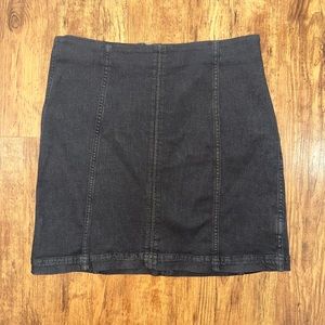 Free People denim mini skirt